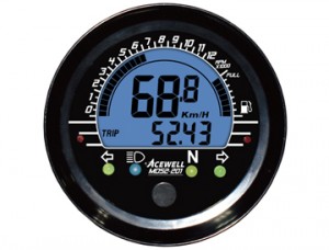 MD052 Digital LCD Display Multi-Function Speedometer 52mm