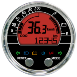 ACE-2000E Multi-Function Speedometer for LEV, Digital LCD Display