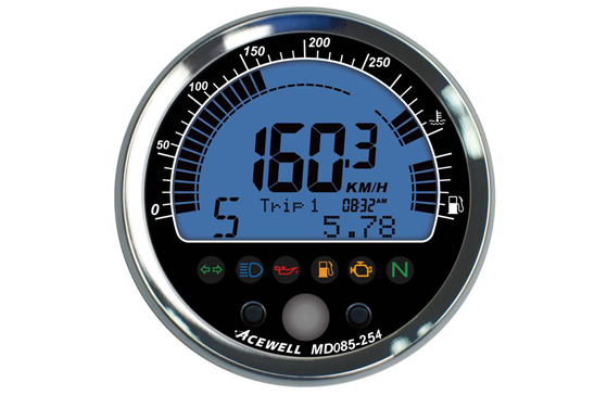 MD-085 Digital LCD Display Multi-Function Speedometer 85mm